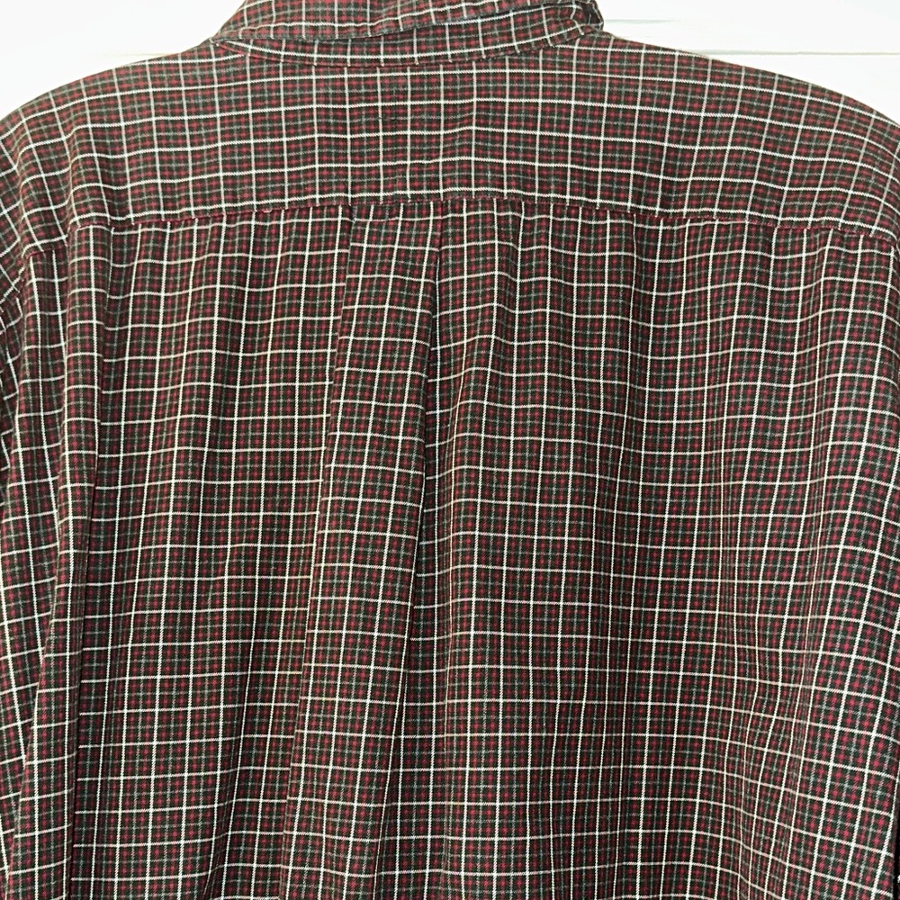 Ralph Lauren Dark Red / burgundy Men’s 3XLT Checkered Button-Down Shirt - Picture 6 of 12